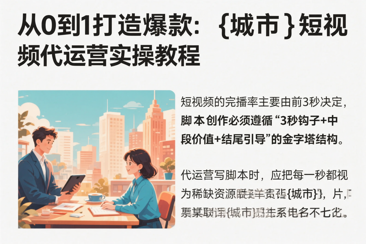 从0到1打造爆款：三明短视频代运营实操教程