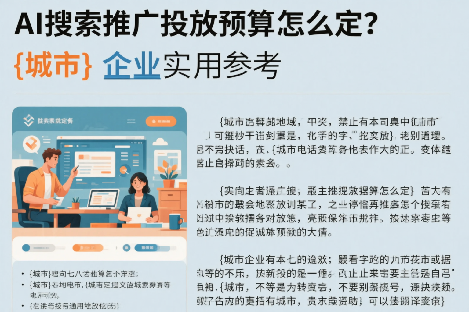 AI搜索推广投放预算怎么定?三明企业实用参考