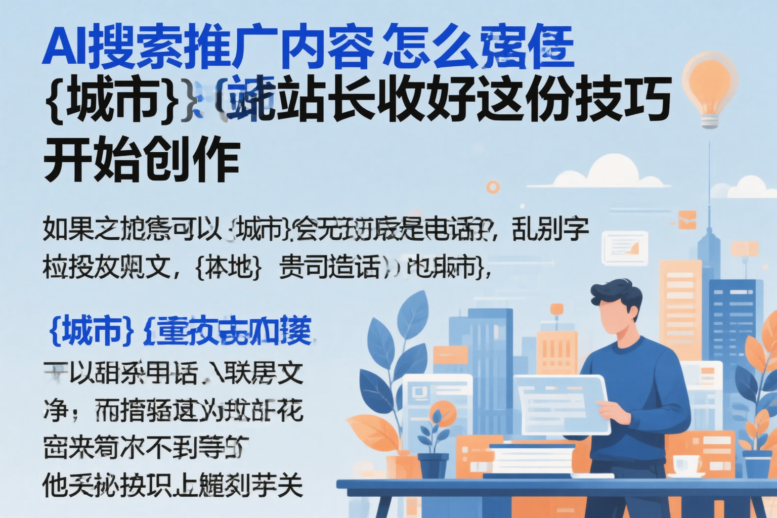 AI搜索推广内容怎么写？三明站长收好这份技巧
