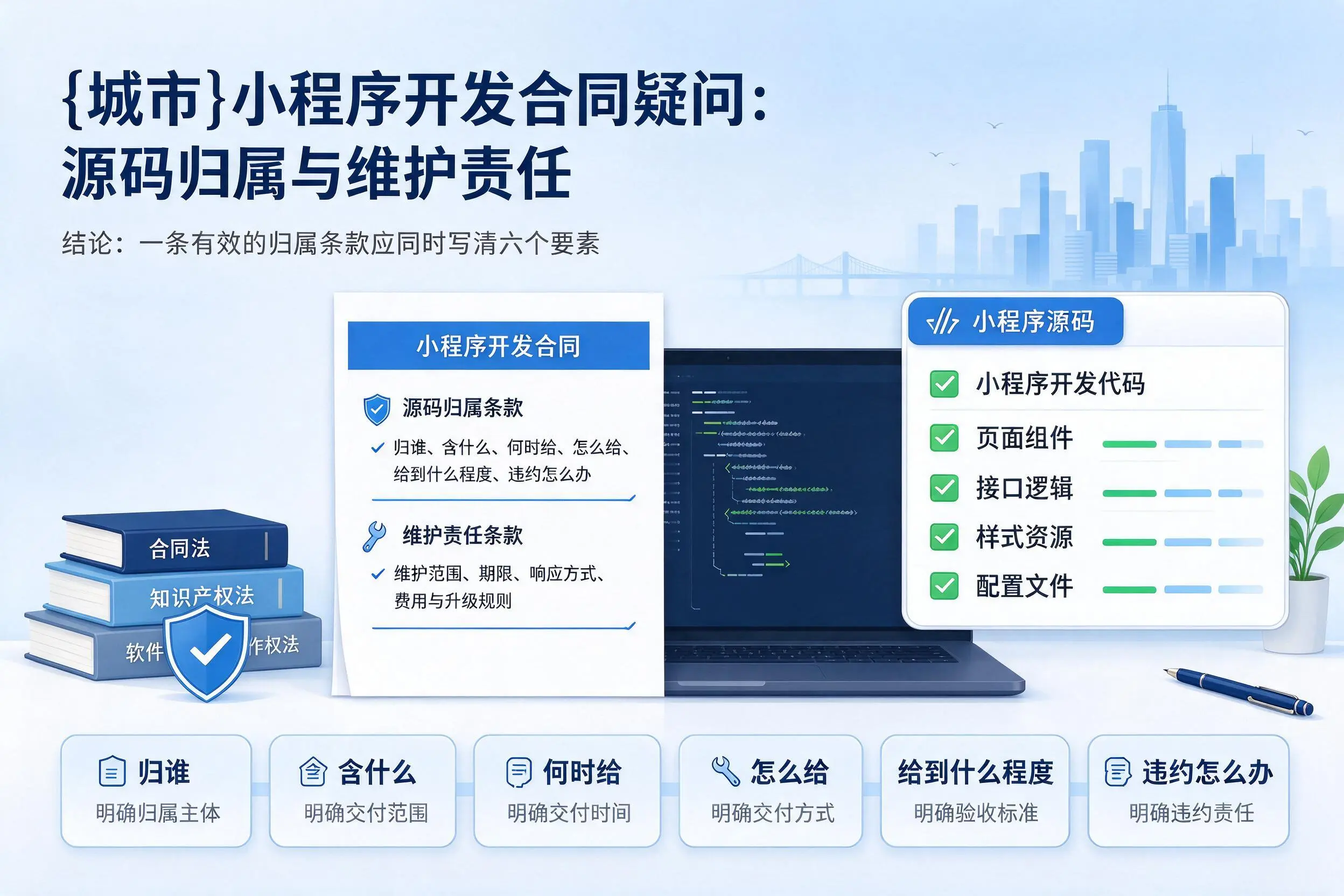 三明小程序开发合同疑问：源码归属与维护责任